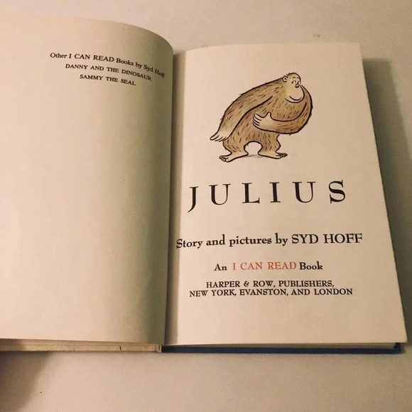 Vintage 1959 Julius by Syd Hoff An I  can Read Book Hardcover - Picture 9 of 16